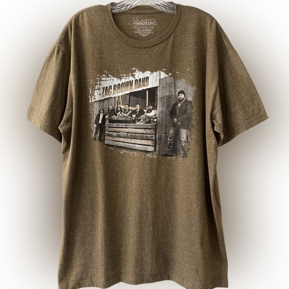 Vintage Concert T-shirt Zac Brown 2014 Great American Road Trip Concert Tour T - Picture 7 of 10
